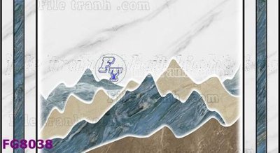 File tranh File gốc in đá cẩm thạch hiện đại FG8038 (file gốc) chuẩn màu in