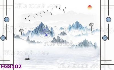 File gốc File gốc in đá cẩm thạch hiện đại FG8102 (in lụa) trang trí tường