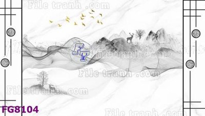 File tranh gốc File gốc in đá cẩm thạch hiện đại FG8104 (bản quyền) độc đáo