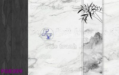 File gốc File gốc in đá cẩm thạch hiện đại FG8309 (in lụa) tranh phong thủy