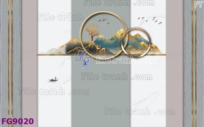 Tải file File in tranh tường hiện đại đẹp FG9020 (gốc) làm file tranh quảng cáo