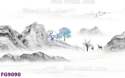 File tranh File in tranh tường hiện đại đẹp FG9090 (ảnh gốc) in trần nhà