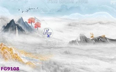 File ảnh File in tranh tường hiện đại đẹp FG9108 (gốc) dùng in Pano