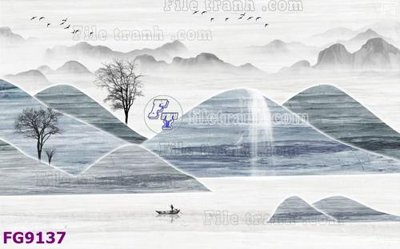File gốc File in tranh tường hiện đại đẹp FG9137 (in lụa) cao cấp
