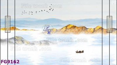 File gốc File in tranh tường hiện đại đẹp FG9162 (in lụa) tranh thuận buồm