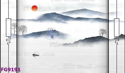 Chi tiết file gốc File in tranh tường hiện đại đẹp FG9191 (cho in tráng gương)