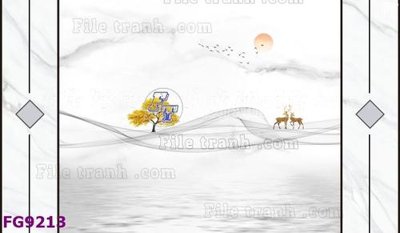 File gốc File in tranh tường hiện đại đẹp FG9213 (in tráng gương) ốp tường
