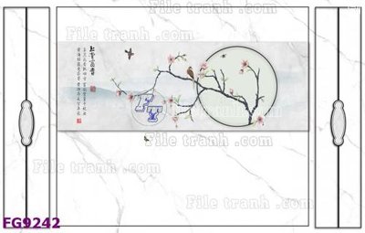 File in trần File in tranh tường hiện đại đẹp FG9242 (bản gốc) hoa văn