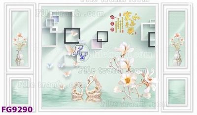 Ảnh gốc file in lụa File in tranh tường hiện đại đẹp FG9290 chi tiết