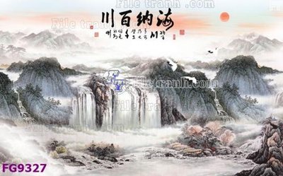 Tải file File in tranh tường hiện đại đẹp FG9327 (gốc) chủ đề phong thủy