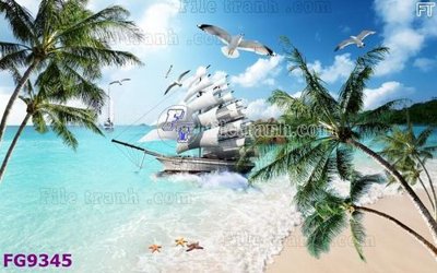 Tải file File in tranh tường hiện đại đẹp FG9345 (gốc) chủ đề phong thủy