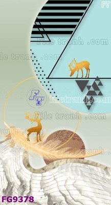 File gốc in tráng gương File in tranh tường hiện đại đẹp FG9378 chi tiết