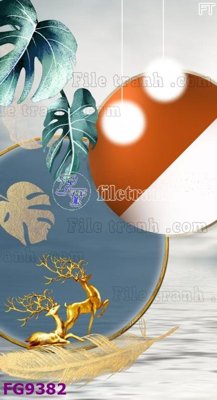 File gốc in ấn File in tranh tường hiện đại đẹp FG9382 chuẩn màu CMYK
