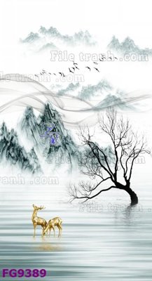 Hình ảnh file gốc File in tranh tường hiện đại đẹp FG9389 cho in UV