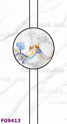 File gốc File in tranh tường hiện đại đẹp FG9413 (in tráng gương) sang trọng