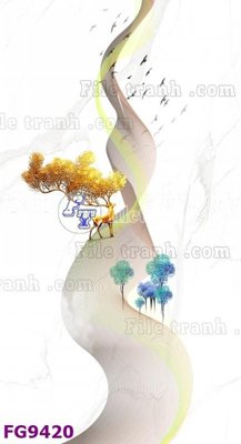 File tranh File in tranh tường hiện đại đẹp FG9420 (gốc) chủ đề thiên nhiên