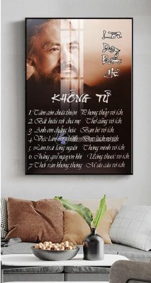 File ảnh File tranh lời dậy của khổng tử FKT203 (gốc) in PP, decal