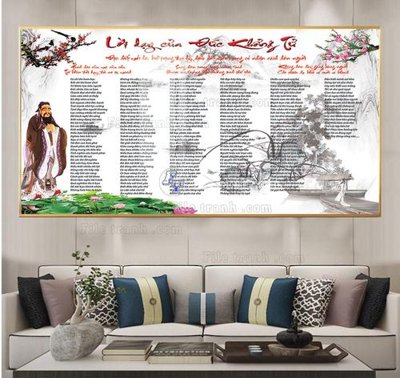 File ảnh File tranh lời dậy của khổng tử FKT205 (gốc) in backdrop sự kiện