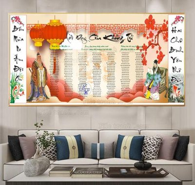 File tranh gốc File tranh lời dậy của khổng tử FKT217 (bản quyền) Filetranh.com