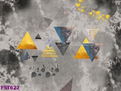 File gốc File in tranh tường hiện đại FST622 (in tráng gương) sang trọng