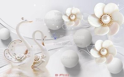 File in trần File psd tường quán cà phê FT1111 (bản gốc) hoa văn