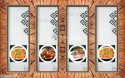 File in trần File psd tường quán cà phê FT1218 (file gốc) hoa văn 3D