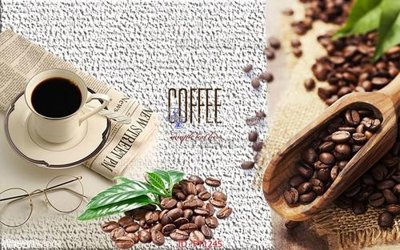 Download file gốc File psd tường quán cà phê FT1245 (in lụa) nghệ thuật