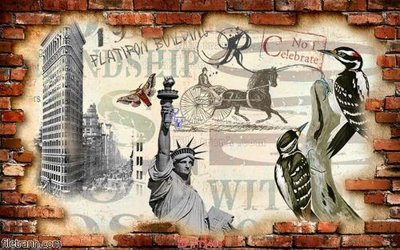 File tranh File psd tường quán cà phê FT1406 (ảnh gốc) cho in ấn kỹ thuật số