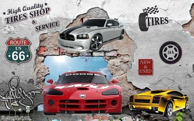 File tranh in mica File psd tường quán cà phê FT1429 (độ phân giải cao)