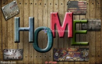 File gốc File psd tường quán cà phê FT1609 (in lụa) họa tiết 3D