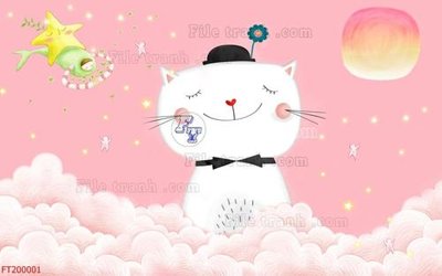 Tải file File in tranh tường 3D FT200001 (ảnh gốc) file AI/EPS