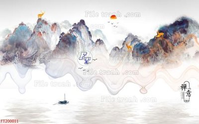 File gốc File in tranh tường 3D FT200011 (in 3D) nghệ thuật