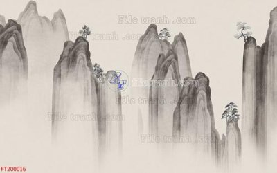 Tải file File in tranh tường 3D FT200016 (gốc) chủ đề hoa sen