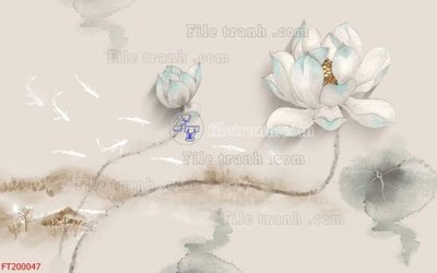 File tranh File in tranh tường 3D FT200047 (gốc) chủ đề động vật