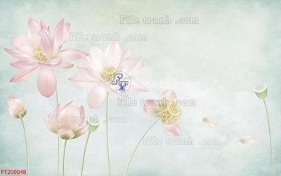 File tranh gốc File in tranh tường 3D FT200048 (bản quyền) file PSD