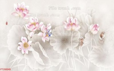 File gốc in ấn File in tranh tường 3D FT200049 chất lượng vượt trội
