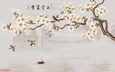 Ảnh gốc File in tranh tường 3D FT200073 (độ nét cao) in tráng gương