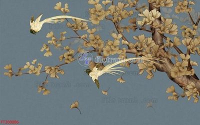 File tranh File in tranh tường 3D FT200086 (gốc) chủ đề động vật