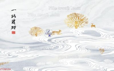 File tranh in tráng gương File in tranh tường 3D FT200104 (siêu nét)