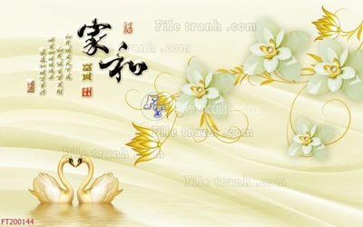 File tranh in mica File in tranh tường 3D FT200144 (độ phân giải cao)