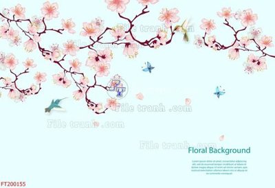 File tranh File in tranh tường 3D FT200155 (ảnh gốc) độ nét vượt trội
