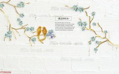 File in lụa File in tranh tường 3D FT200206 (phong cảnh) File in tranh tường 3D FT200206