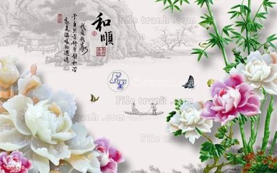 File tranh File in tranh tường 3D FT200242 (bản gốc) in canvas