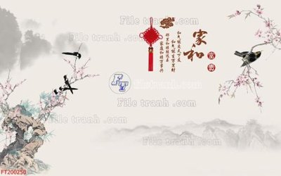 File tranh File in tranh tường 3D FT200250 (ảnh gốc) cho in ấn kỹ thuật số