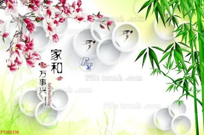 File PSD File in tranh tường 3D FT200336 (bản gốc) chất lượng nhất