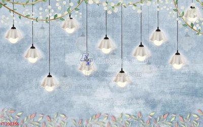 File in trần File in tranh tường 3D FT200356 (bản gốc) đại dương