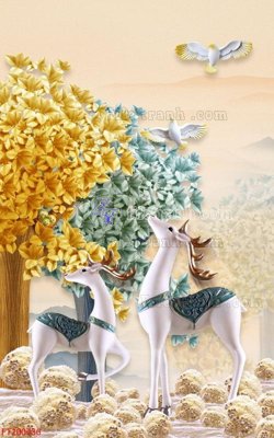 Tải file File in tranh tường 3D FT200436 (ảnh gốc) file AI/EPS