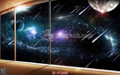 File gốc File psd tường quán cà phê FT2005 (in tráng gương) ốp tường