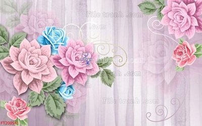 File tranh in mica File in tranh tường 3D FT200541 (độ phân giải cao)