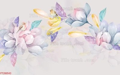 File tranh gốc File in tranh tường 3D FT200543 (sắc nét từng chi tiết)